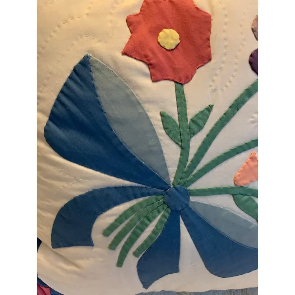 Vintage quilted flower